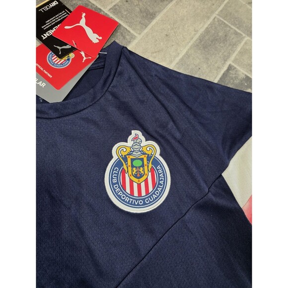 New LIGA MX Puma Chivas Iconic MCS Top Jersey Training 765097-01 MENS SIZE SMALL - Picture 3 of 8